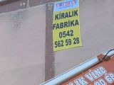 Kapaklı Karaağaç'ta 1200 metre kapalı olan fabrikamız kiralıktır